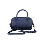 Damenhandtasche aus blauem Polyurethan