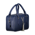 Damenhandtasche aus blauem Polyurethan
