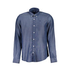 Blaues Herrenhemd aus Lyocell
