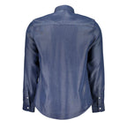 Blaues Herrenhemd aus Lyocell
