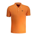 Orange Cotton Men Polo Shirt