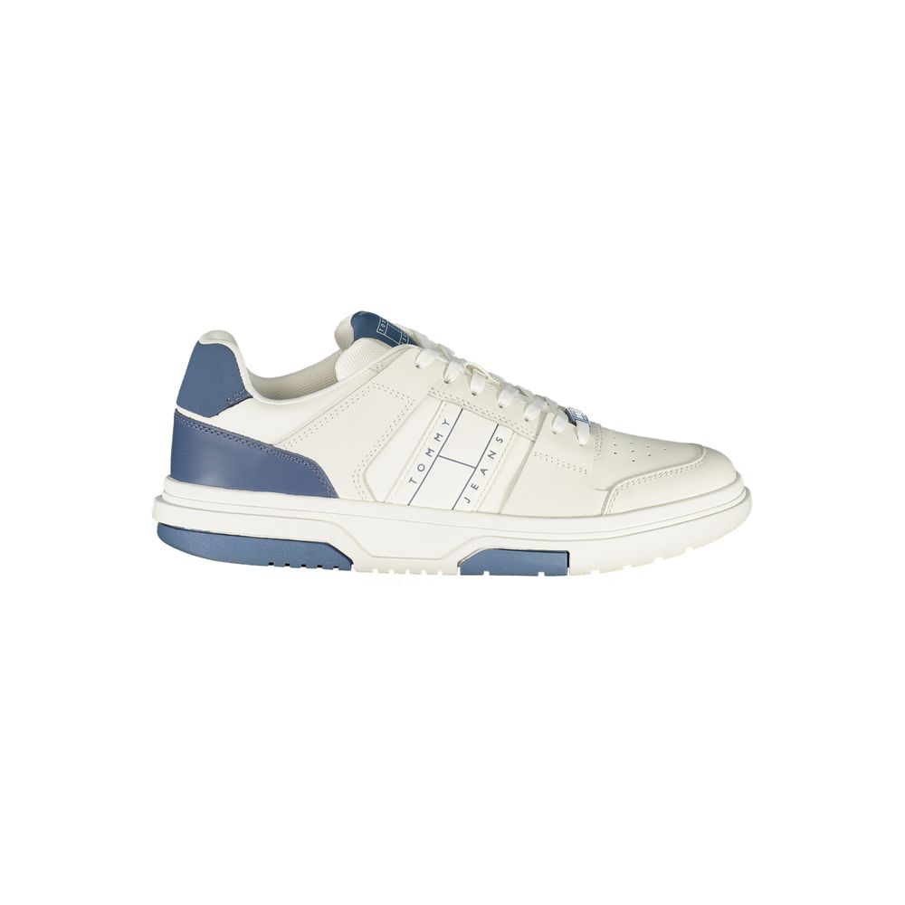 White Polyurethane Men's Sneaker