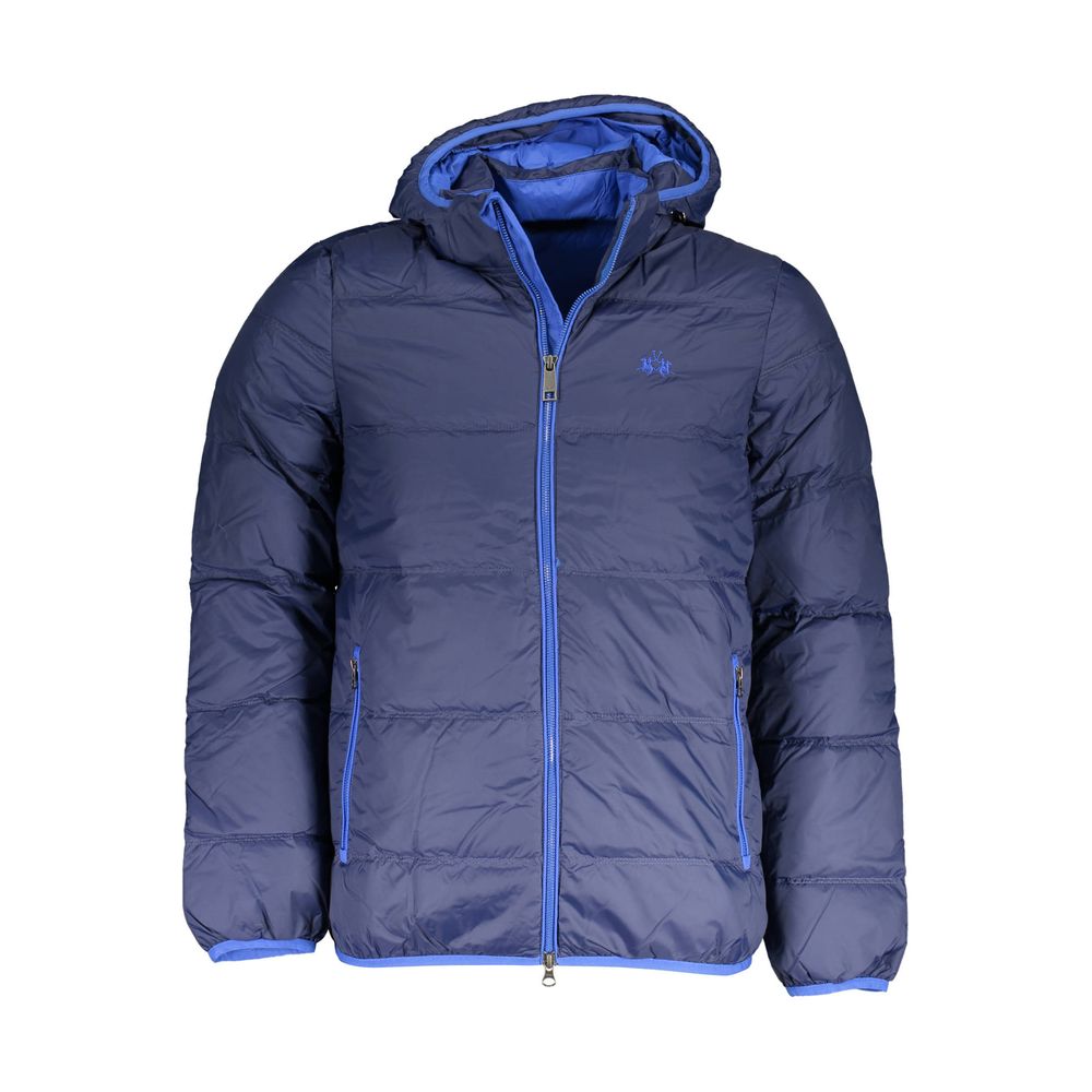 Blue Polyamide Men's Jacket