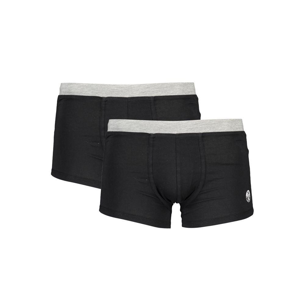 Herren Boxershorts aus schwarzer Baumwolle