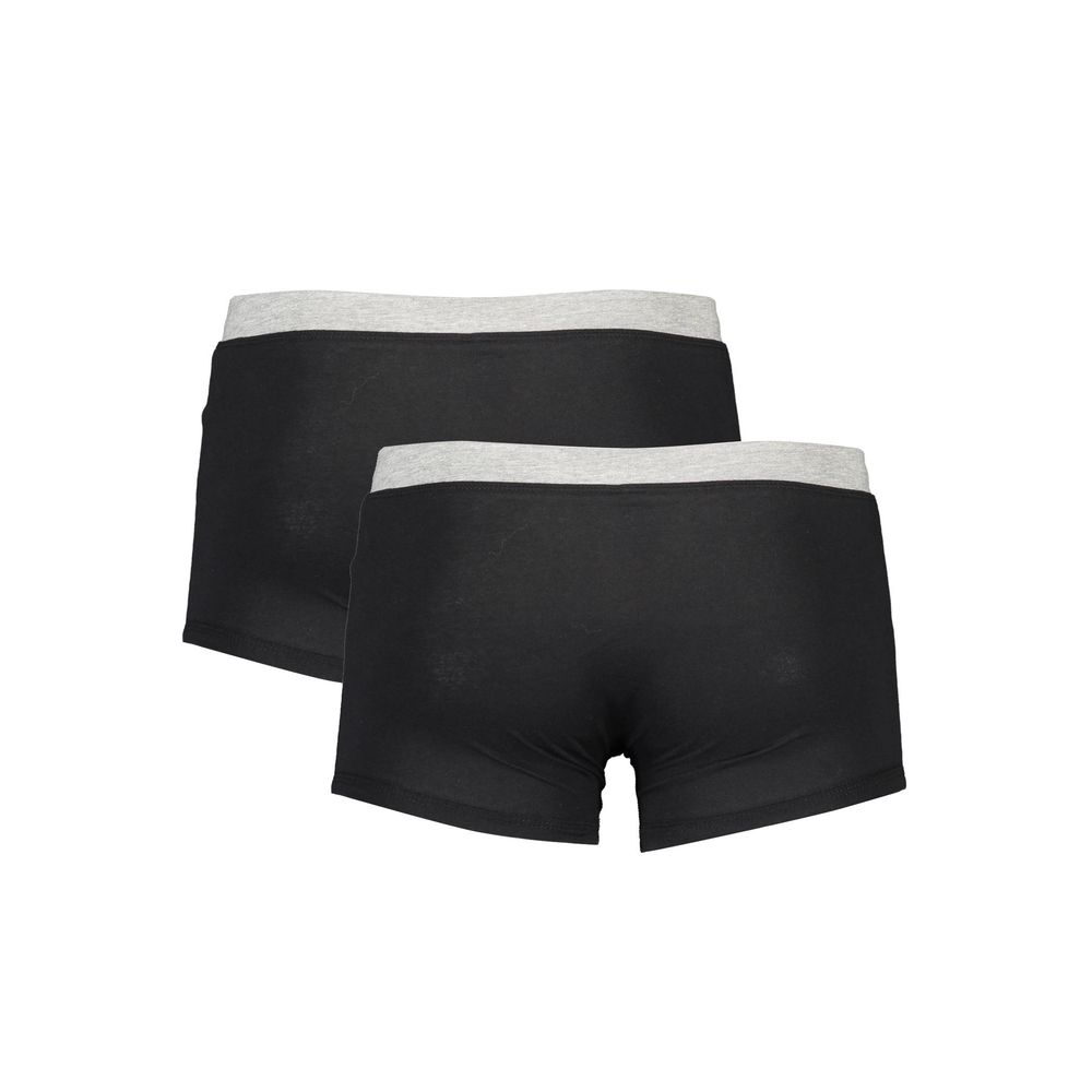 Herren Boxershorts aus schwarzer Baumwolle