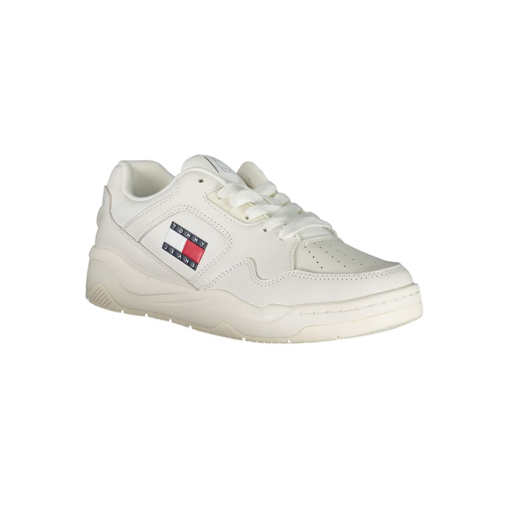 Weiß Polyurethan Damen Sneaker