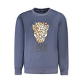 Blaues Polyester-Sweatshirt für Damen