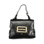 Nero Poliuretano Women Bag With Adjustable Handle