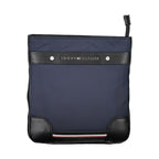 Blue Polyurethane Men's Shoulder Bag
