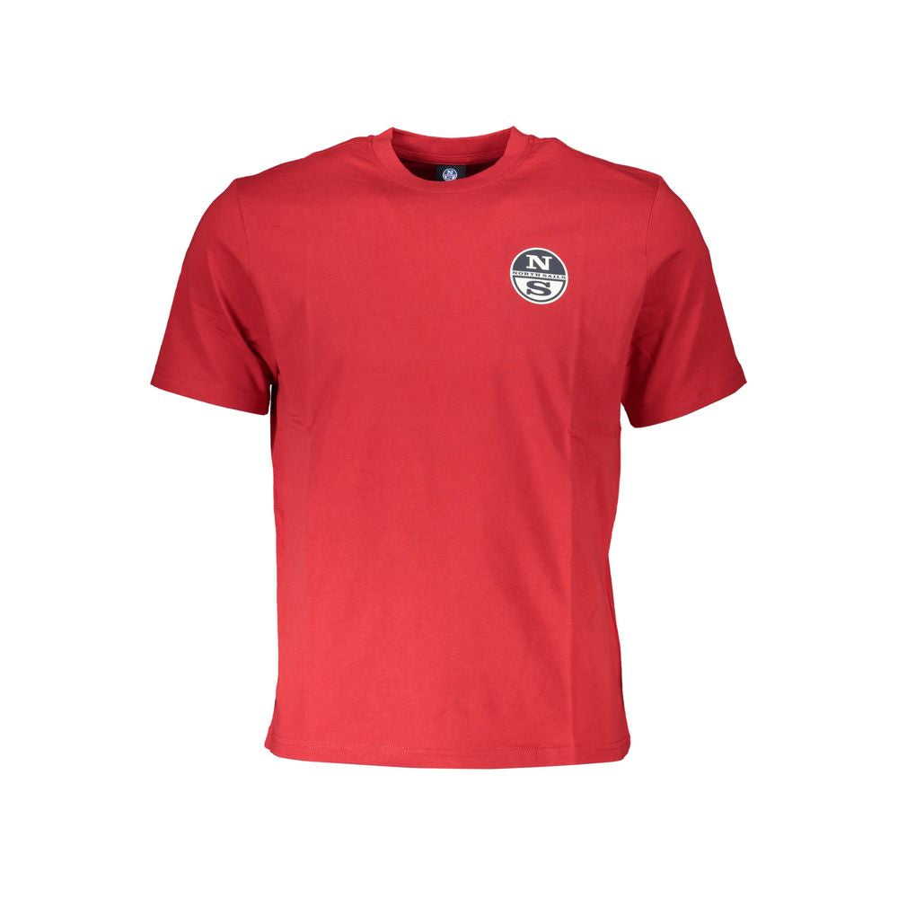 Rotes Baumwoll-T-Shirt für Herren