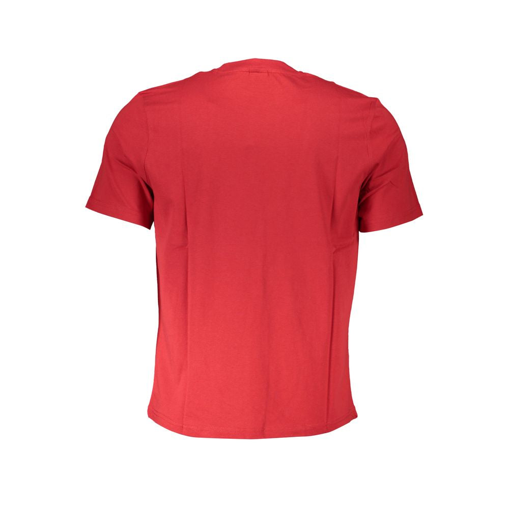 Rotes Baumwoll-T-Shirt für Herren