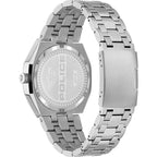 Silberne Edelstahl-Dresswatch