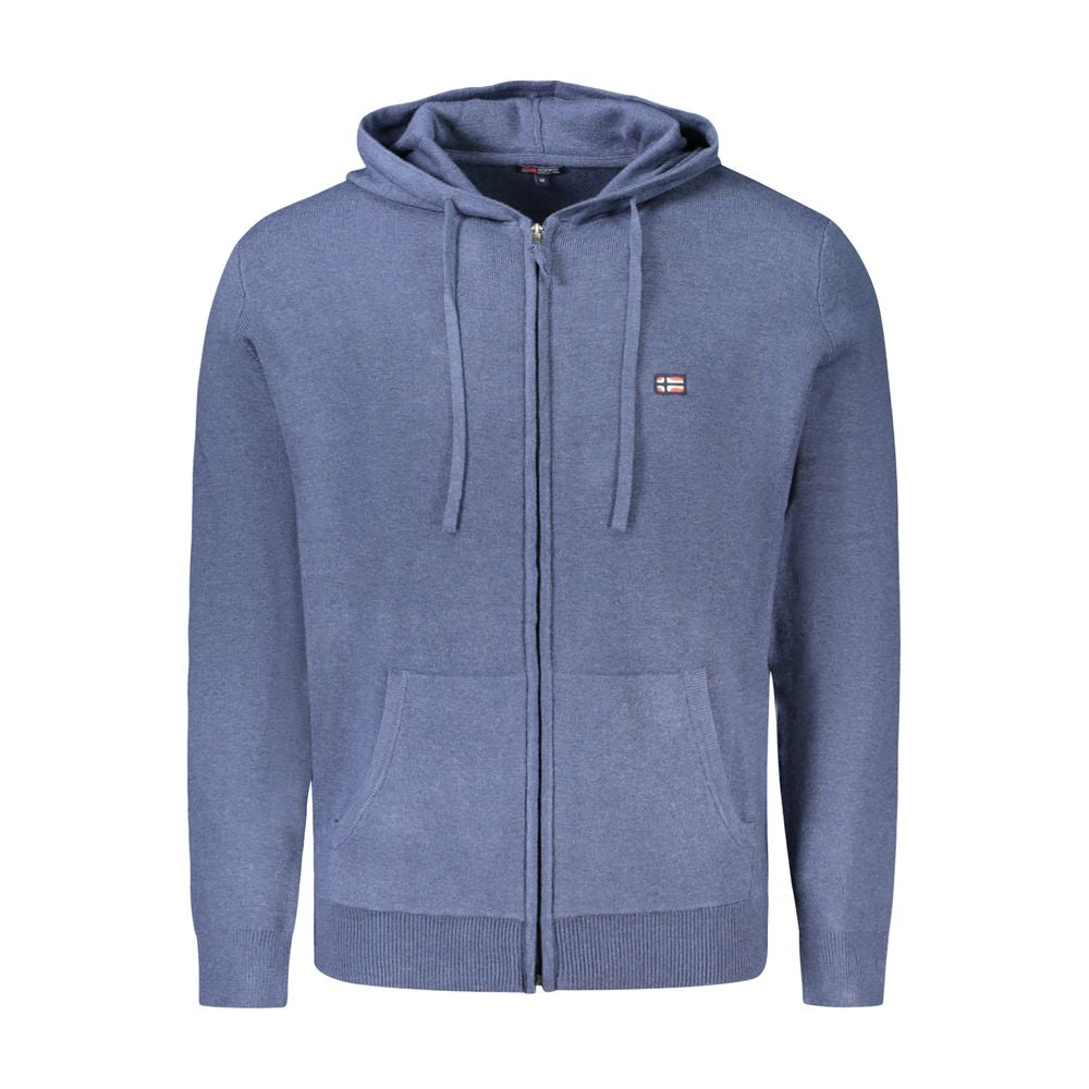 Men's Blue Polyamide Cardigan