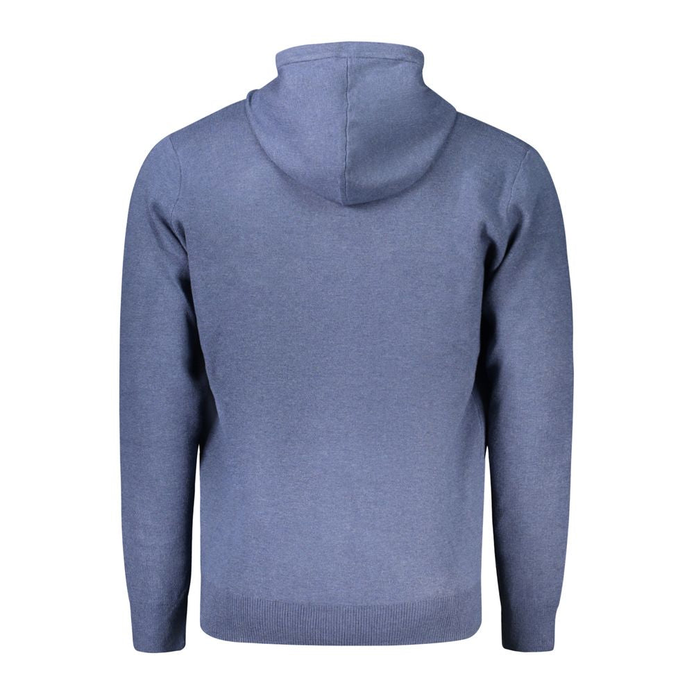 Men's Blue Polyamide Cardigan