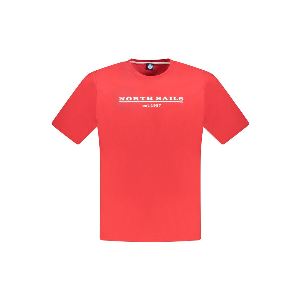Red Cotton Men's T-Shirt