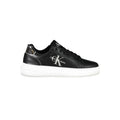 Schwarzer Damen-Sneaker aus Leder