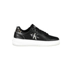Schwarzer Damen-Sneaker aus Leder