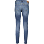 Blauer Damen Skinny Jean aus Baumwolle