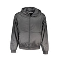 Schwarze Polyester-Herrenjacke