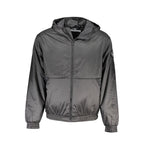 Schwarze Polyester-Herrenjacke
