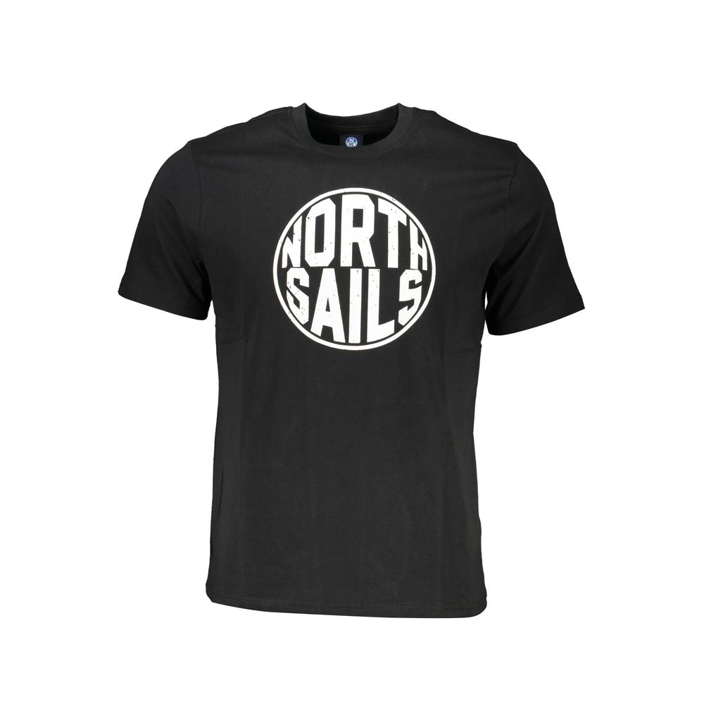 Black Cotton Men's T-Shirt