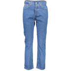 Blaue Baumwoll-Damenjeans