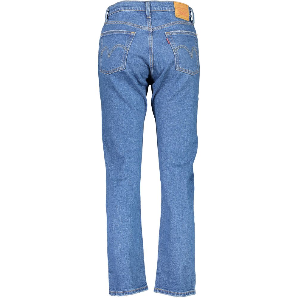 Blaue Baumwoll-Damenjeans