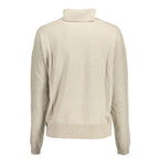 Beige Fabric Women's Sweater