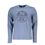 Blue Cotton Men T-Shirt