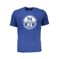 Blaues Baumwoll-T-Shirt für Herren