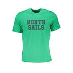 Grünes Baumwoll-Herren-T-Shirt