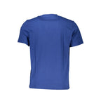 Blaues Baumwoll-T-Shirt für Herren