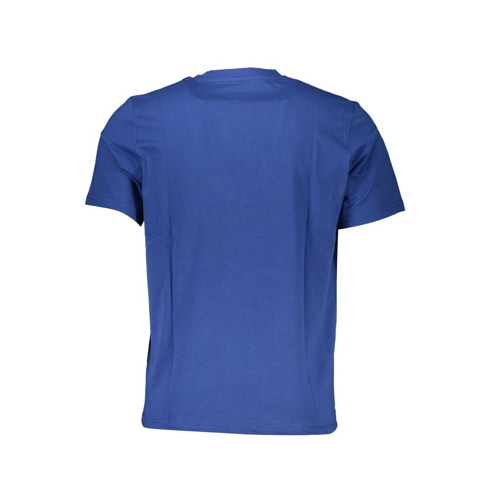 Blaues Baumwoll-T-Shirt für Herren