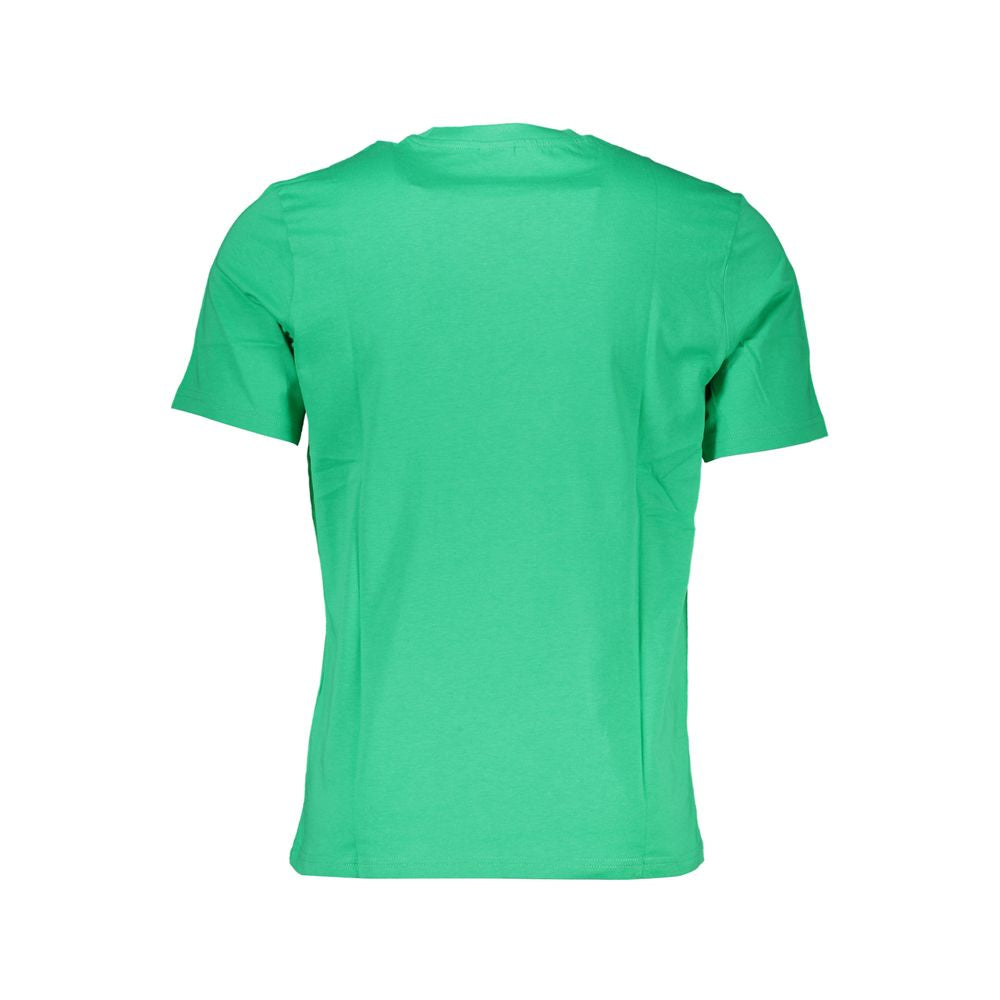 Grünes Baumwoll-Herren-T-Shirt