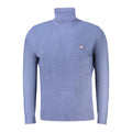 Blauer Wollpullover für Herren