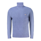 Blauer Wollpullover für Herren