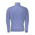 Blauer Wollpullover für Herren