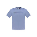 Blaues Baumwoll-Herren-T-Shirt