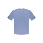 Blaues Baumwoll-Herren-T-Shirt