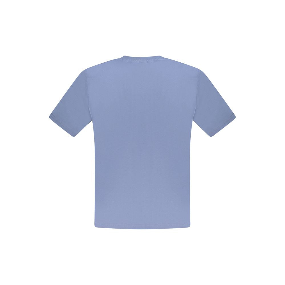 Blaues Baumwoll-Herren-T-Shirt