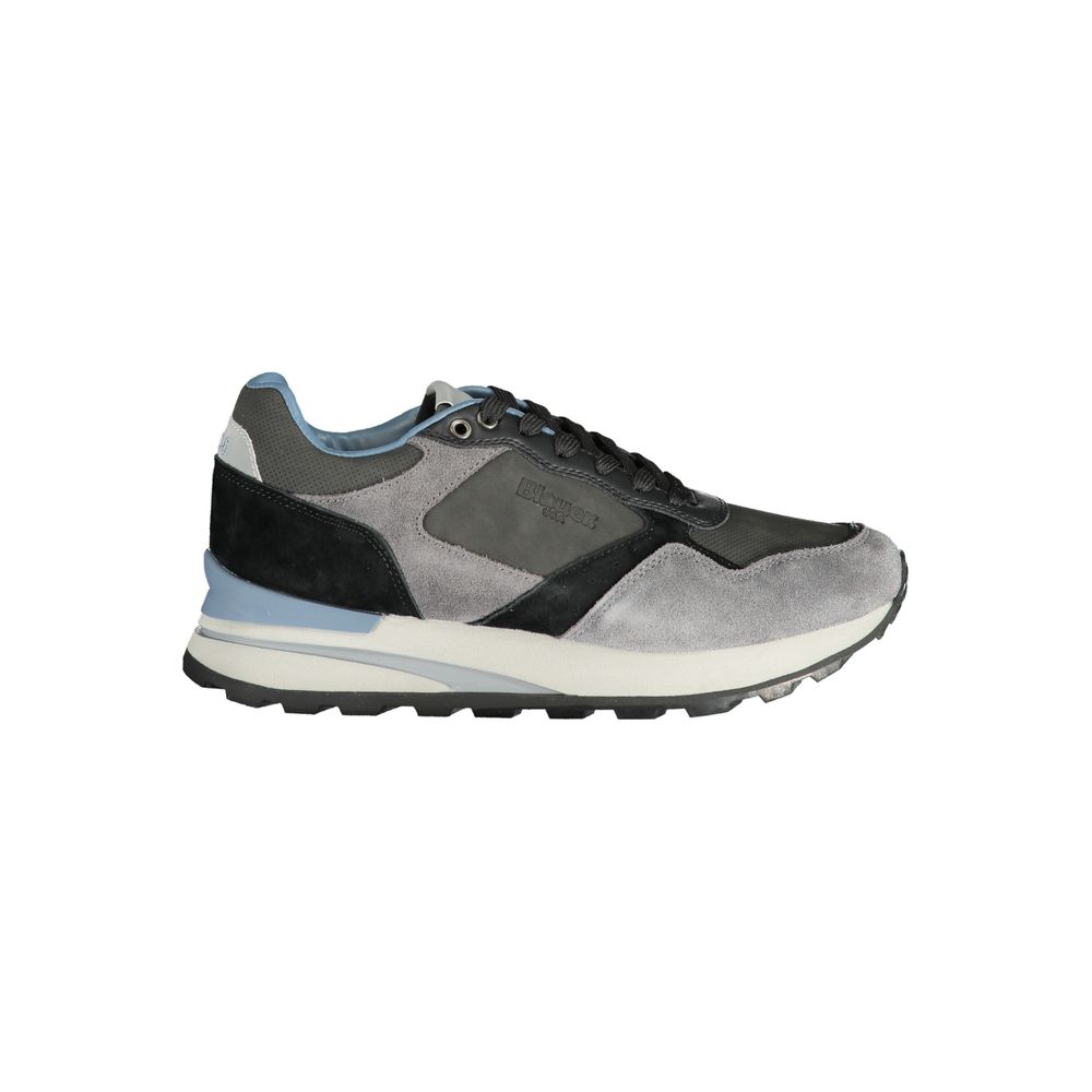 Grauer Polyurethan Herren-Sneaker