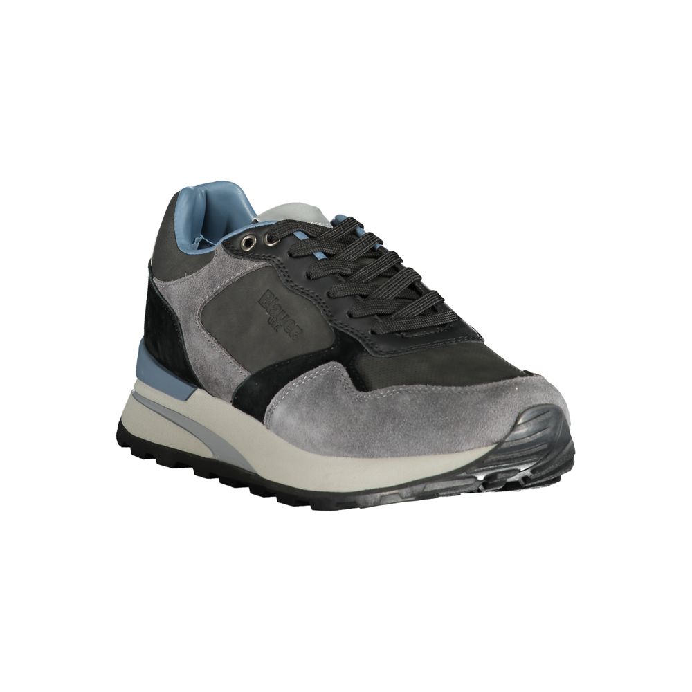 Grauer Polyurethan Herren-Sneaker