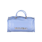 Light Blue Polyurethane Women's Bag