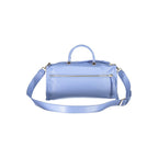 Light Blue Polyurethane Women's Bag