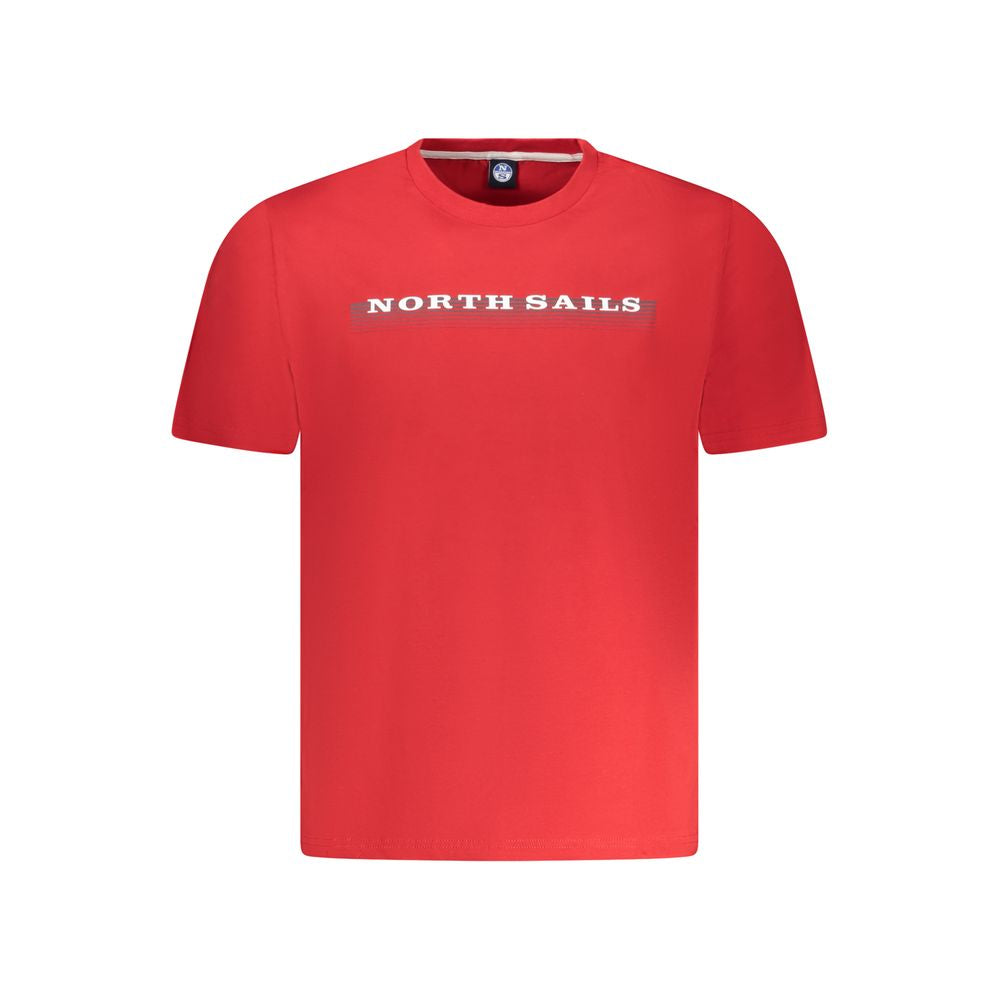 Rotes Baumwoll-Herren-T-Shirt