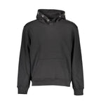 Schwarzes Herren-Sweatshirt aus Baumwolle mit Kapuze