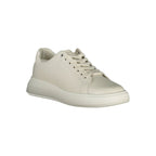 Beigefarbener Damen-Sneaker aus Leder