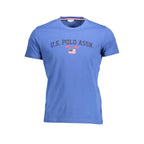 Blue Cotton Men's T-Shirt
