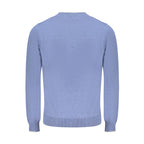 Blue Cotton Men's Sweater