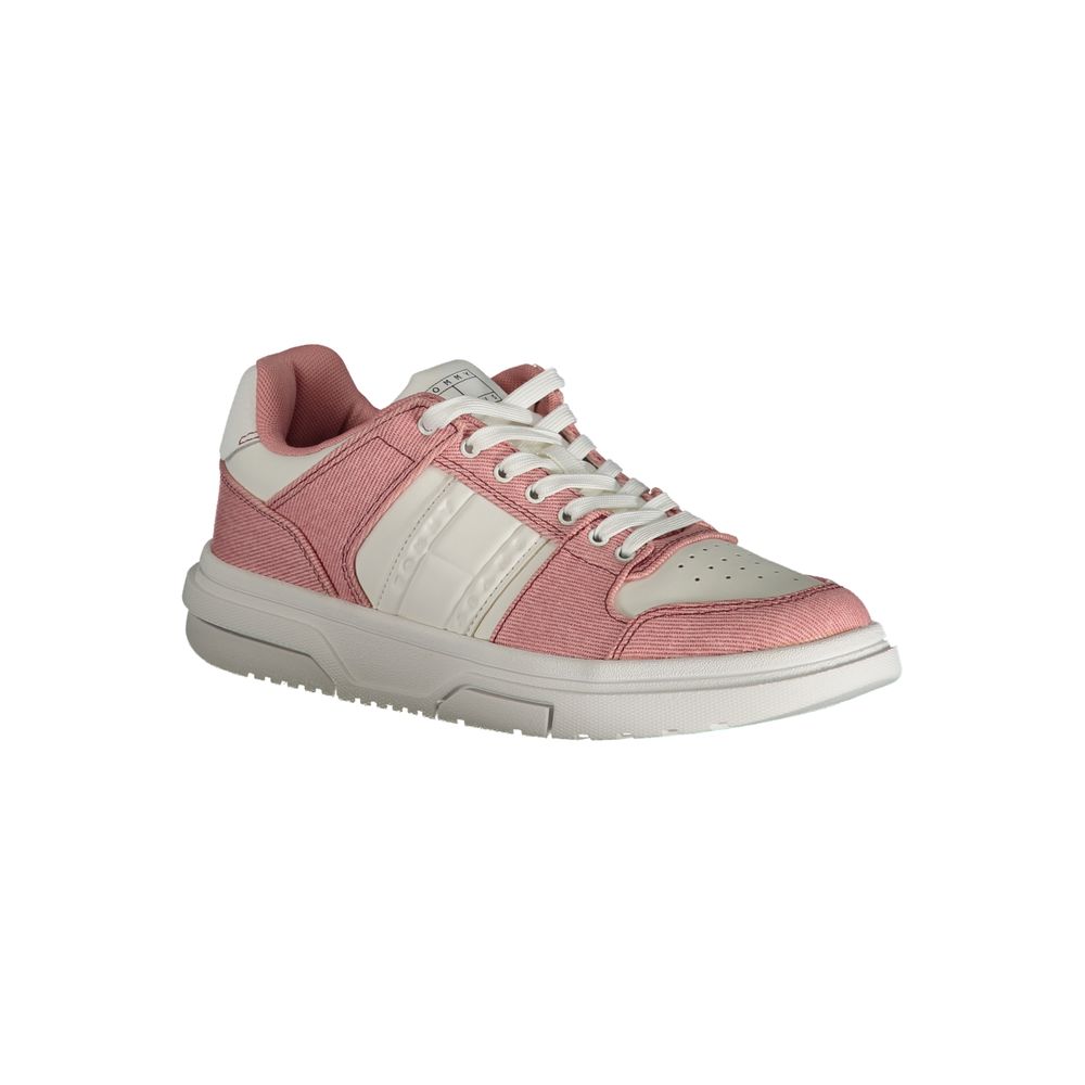 Women's Pink Polyurethane Sneaker